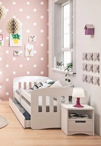 Pat Classic pentru copii - alb 160x80 cm pat fără spațiu de depozitare