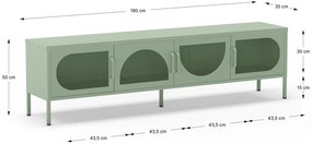 Comodă TV verde-mentă 180x50 cm Tayra – Marckeric