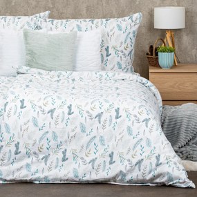 Lenjerie de pat din flanel 4Home Pine, 140 x 200 cm, 70 x 90 cm