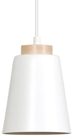 Pendul metalic design modern BOLERO 1 alb/lemn