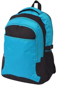 vidaXL Rucsac pentru școală, 40 L, negru și albastru