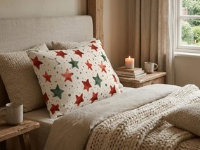 Față de pernă din microfibră COLORFUL STARS 70x90 cm, colorat