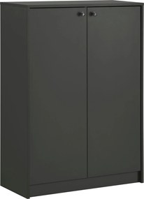 Comoda Licia negru-grafit 81,5/35/111 cm