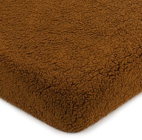 Cearşaf 4Home din imitaţie de lână, maro închis, 90 x 200 cm