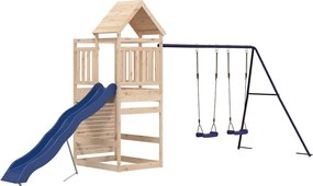 vidaXL Set de joacă pentru exterior, lemn masiv de pin