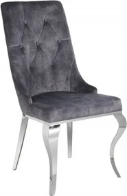 Set 2 scaune stil baroc Modern Barock, gri