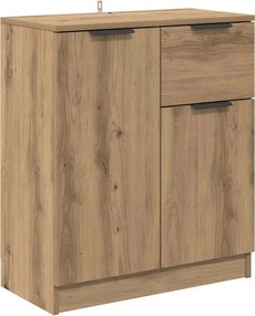 vidaXL Bufet cu sertar Stejar Artizanal 60 x 30 x 70 cm Lemn compozit