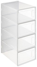 Set de 4 rafturi pentru pantofi din plastic