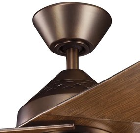 Ventilator LED dimabil de tavan Kichler KLF-JADE-60-BB JADE 18W/230V maro + telecomandă