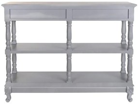 Consola, gri, din lemn de paulownia, Auria