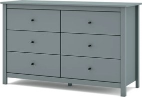 Comodă verde prăfuit din lemn de pin 130x80x45 cm Misti – Marckeric