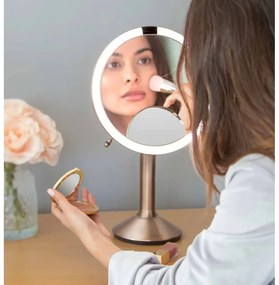 Oglindă cosmetică (5x) cu led/de mărire ø 20 cm Sensor Trio – simplehuman