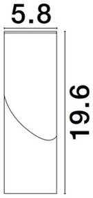 Spot LED aplicat ajustabil OBERON 11W alb