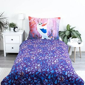 Lenjerie de pat pentru copii din bumbac pentru pat de o persoană 140x200 cm Frozen "Sister Purple" – Jerry Fabrics