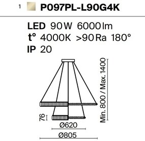 Lustra LED moderna design deosebit Krone