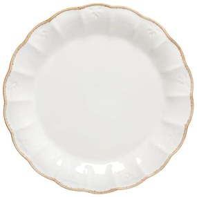 Farfurie din gresie Casafina, ⌀ 23 cm, alb