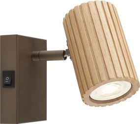 Brilliant - Aplica spot de perete LAKEWOOD 1xGU10/10W/230V maro
