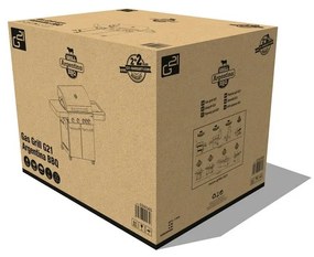 Grătar cu gaz G21 Argentina BBQ Premium line, 5arzătoare + reductor gratuit