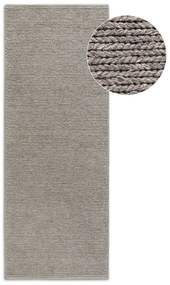 Covor tip traversă maro deschis țesut manual din lână 80x200 cm Francois – Villeroy&amp;Boch