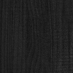 Jardiniera de gradina, negru, 70x31x70 cm, lemn masiv de pin 1, Negru