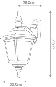 Aplică de exterior KERRY 1xE27/100W/230V IP44 Elstead KERRY-WALL