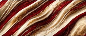 Tablou - Aur - textură albă (120x50 cm)