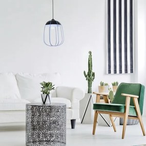 Lustră pe cablu SVENS 1xE27/60W/230V negru/albastru Rabalux 72024