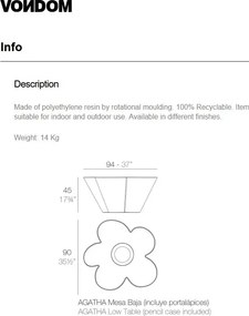 Masuta pentru copii design modern, exterior, interior AGATHA