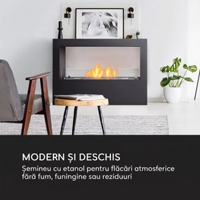 Blumfeldt Fiamme Scoppi, șemineu cu etanol, arzător din oțel inoxidabil, 3 litri, durata de ardere 5-6 ore