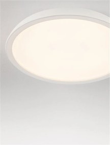 Lustra LED aplicata stil modern FELICIA alb 60cm