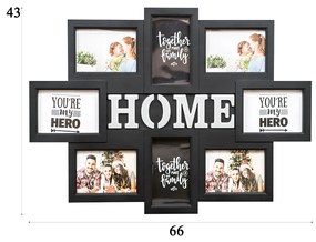 Rama foto Home, 8 poze, Naimeed D4561N, Negru