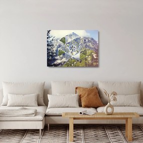 Tablou pe sticlă - Model geometric (70x50 cm)