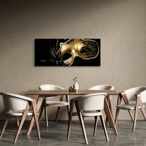 Tablou masca aurie (120x50 cm)