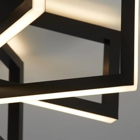 Plafoniera LED design modern Belle negru D-45cm