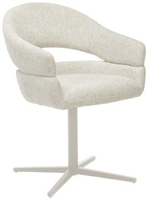 Set de scaune de sufragerie crem cu cotiere 2 buc. tapițat Dover – House Nordic