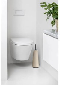 Perie pentru toaleta Brabantia ReNew 1006277, 42 cm, Design discret, Bej