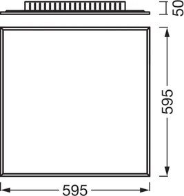 Osram - Panou LED aplicat PLANON LED/40W/230V 4000K 60x60 cm alb