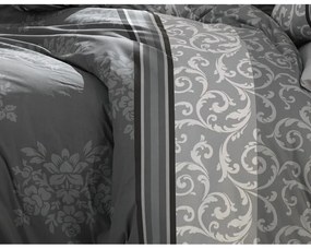 BedTex Lenjerie de pat din bumbac Natura gri, 220 x 200 cm, 2 bucăți 70 x 90 cm