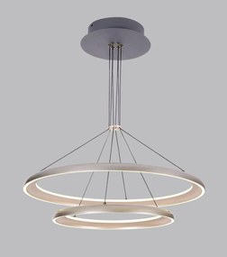 💡 Pendul LED D08/60+40 – Putere Maximă și Eleganță Modernă în Finisaj Maro