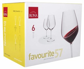 Set 6 pahare vin 570ml, RONA Favourite