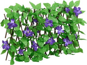 vidaXL Spalier cu iederă artificială, extensibil, verde, 180x20 cm