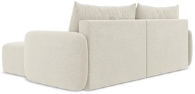 Colțar crem extensibil/cu spațiu de depozitare (cu colț pe partea dreaptă) Kalena – Makamii