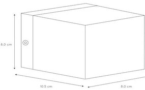 Lucide 09201/01/31 - Aplica perete DEVI 1xG9/42W/230V