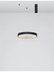 Lustra LED dimabila, design modern PRESTON, 40cm negru NVL-9865140