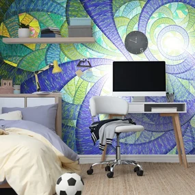 Tapet autoadeziv abstracție fractală
