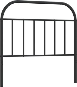 vidaXL Tăblie de pat de schimb metalică, negru, 107 cm