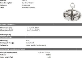 Bol cu 3 compartimente design elegant Wisard 107412 HZ