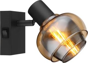 Globo 54309-1B - Aplica de perete cu spot TOKKI 1xE14/40W/230V neagră
