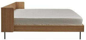 Pat dublu cu aspect de lemn de stejar 160x200 cm Wrap - Bonami Selection
