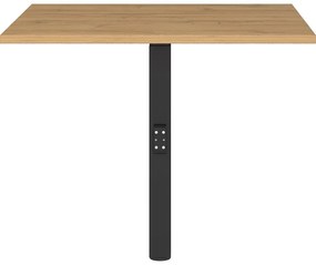 Extensie pentru birou cu blat cu aspect de lemn de stejar 80x80 cm Agenda – Germania